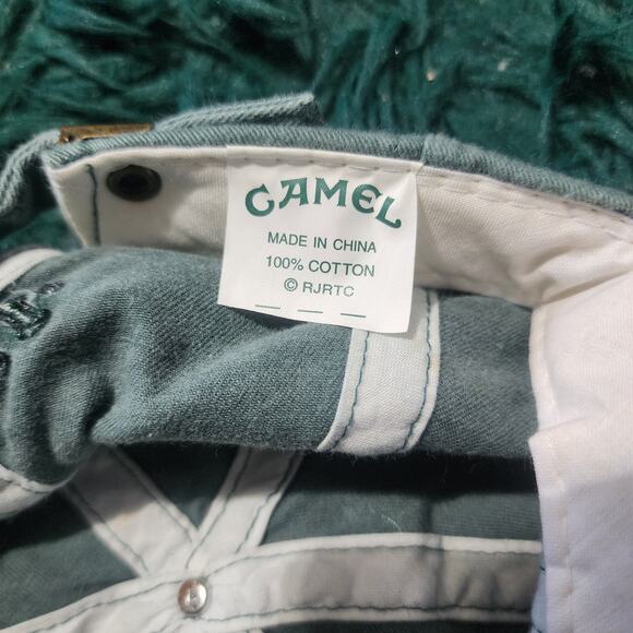 Vintage Camel Cigarettes Embroidered Camel Logo Dad Hat – Green 100% Cotton - Picture 6 of 6
